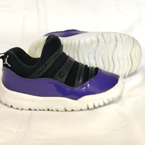 Nike Air Jordan 11 Retro Little Flex BQ7102-005 Purple White Toddler US Size 8C